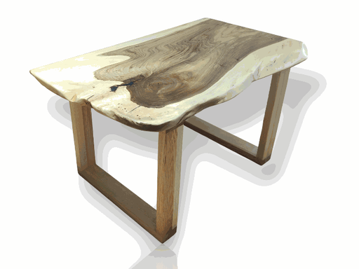 Solid walnut coffee table